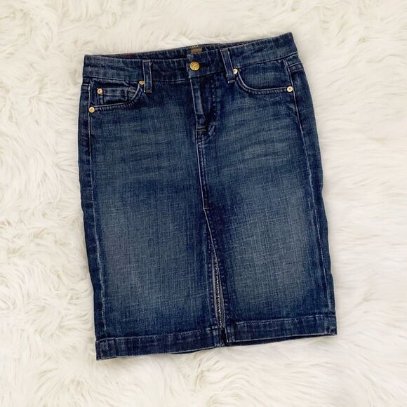 7 for All Mankind Pencil Denim Skirt - Picture 1 of 4